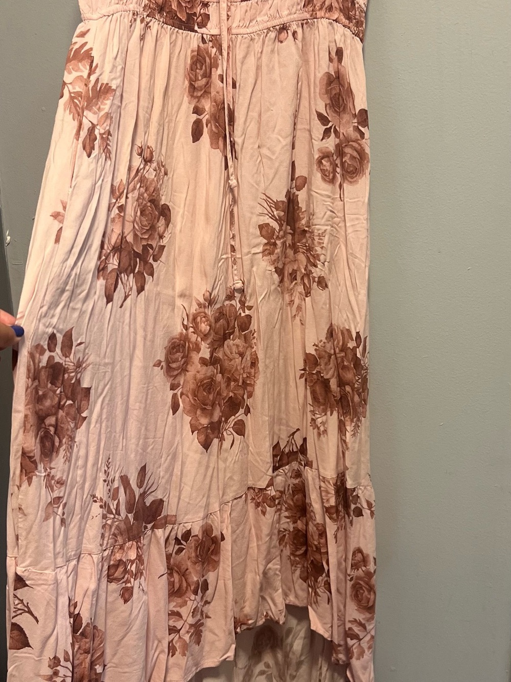 Streetwear Society Pink Floral High-Low Maxi Dress - Picture 4 of 11